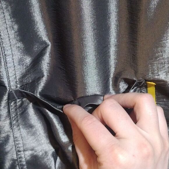 Two Piece Debra Deroo Women's Size Small Gray Suit, Metallic Jacket and Pants - Picture 8 of 12